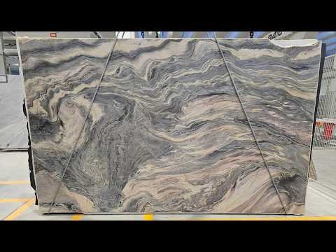 Explosion Blue (Fusion Blue) - Blue quartzite with purple, beige and pink hues