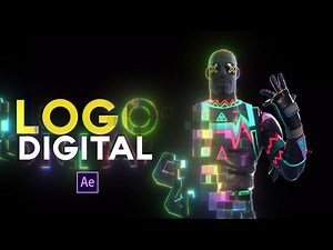 Animating logos with digital style in After Effects without plugins
