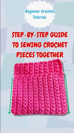 Sew Crochet Pieces Together For Beginners Tutorial #shorts #crochet # Bokecrochet