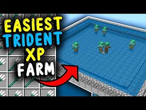 EASIEST TRIDENT XP Farm In Minecraft Bedrock 1.21!