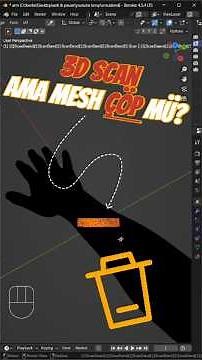 Blender İpuçları: 3D Scan Modelleri Düzenleme ve Retopo ile Kullanılabilir Hale Getirme #3dscan