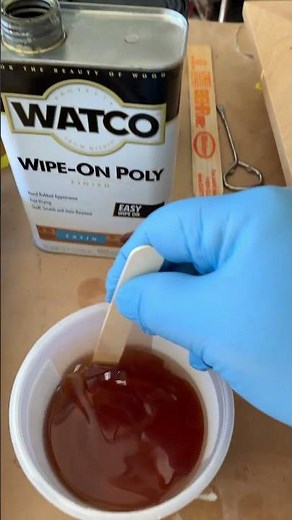 Thinning Wipe on Poly #polyurethane #diy #laseretched #woodworking