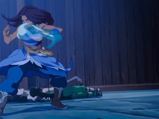 See how Zuko uses Katara’s water bending techniques to fire bend cus he’s still mimicking by observing her from afar — oh my doomed ship