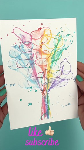 String Painting Flower Bunch | Easy Art Tutorial