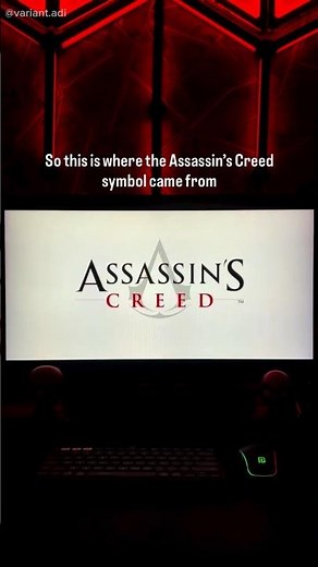 Nobody told you where this logo actually came from #assassinscreed #ubisoft #gaming