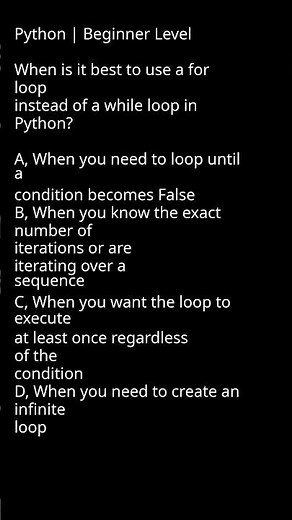 When to Use a For Loop vs While Loop in Python #CodeHelp #Programmers #CodeOptimization