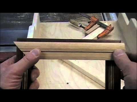 Woodworking Project - How to Make Picture Frames on a Table Saw Miter Sled - Methods & Skills