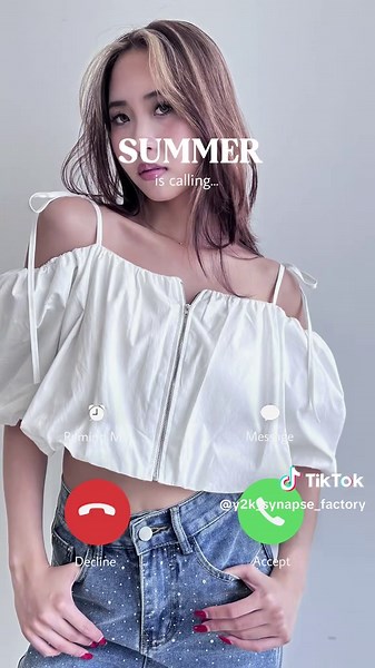 [2way] Zip off-shoulder blouse ¥3,850 #y2ksynapsefactory #y2k #2025ss #indiesleaze