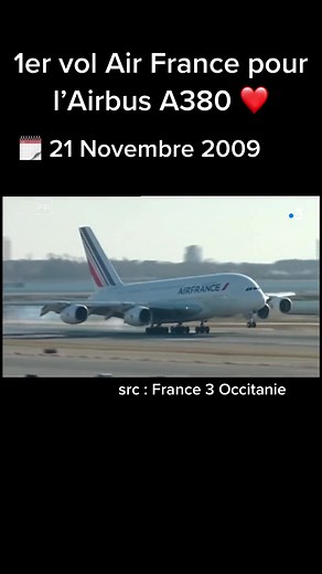 Premier vol Air France pour l’Airbus A380 ✈️❤️ #aircraft #aviation #avgeek #airplane #aviationlovers #plane #planespotting #airport #pilot #airfrance #a380