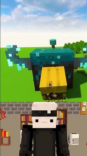 ماينكرافت بس المطرقة الضخمة ضد الواردن🤯😮 #minecraft #ماين_كرافت