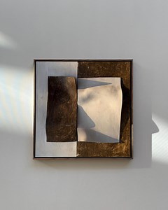 Handmade Clay Wall Art – Textured Abstract Geometric Sculpture - Etsy