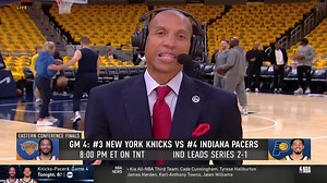 847K views · 18K reactions | "Oh I love this man right here." 藍 Shaq crashed Reggie Miller's pregame interview  | NBA TV | Facebook