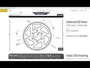gear design IN AUTOCAD/AUTOCAD MECHANICAL DESIGN