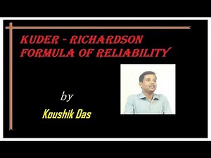 Kuder Richardson Formula of Reliability_KR20