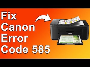 How To Fix Canon Error Code 585 - Meaning, Causes, & Solutions (Quick-Troubleshoot!)