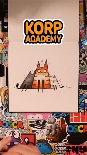 My latest alcohol marker drawing tutorial. Recorded during a live session with Korp Academy members.