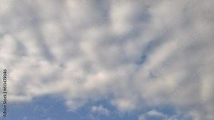 Evening almost sunset, clouds of a toasted color. Displacement. Strong air displacing