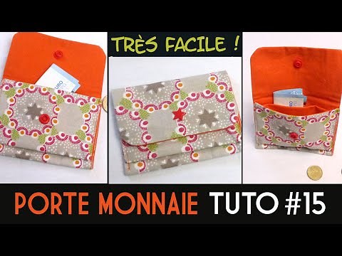 Tutorial #15 2-compartment coin purse...QUICK and EASY!