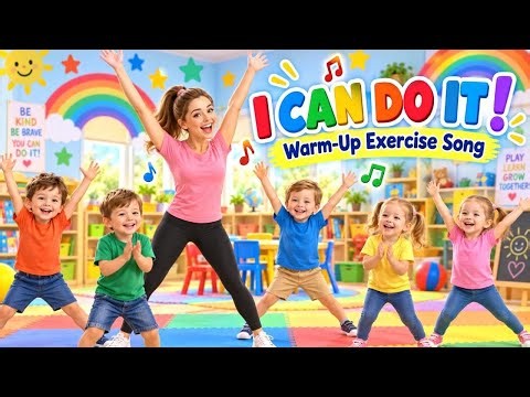I Can Do It! 💪 | Warm-Up Exercise Song for Kids | Preschool Movement Song