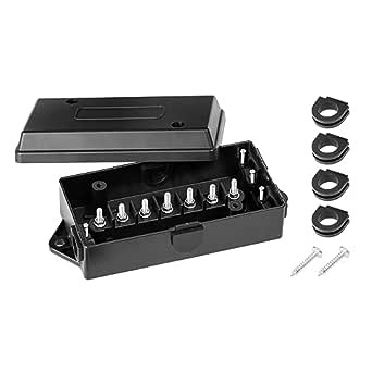 Gilardino 7 Way Trailer Wire/Cable/Cord Connection Box for RV 7 Gang Trailer Wire Connector Junction Box