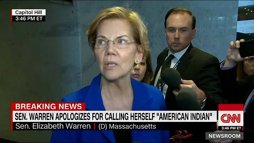 Democratic Sen. Elizabeth Warren apologizes for calling herself “American Indian”: “There really is an important distinction of tribal citizenship. I am not a member of the tribe and I have apologized for not being more sensitive to that distinction” https://cnn.it/2WN9UHL | CNN