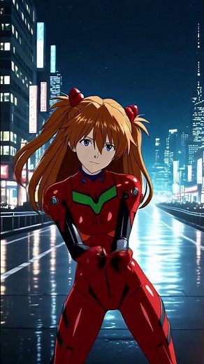 Asuka Dancing to Catch Catch 💃🔥 (AI Animation) #anime