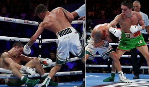 Watch: Michael Conlan hospitalised after brutal knockout in world title bout - Extra.ie