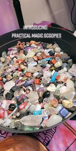 New Practical Magic Scoopies! Order NOW on the APP! Shown LIVE 🥰🥰 Limited Stock! #witchcraft #practicalmagic #metaphysicalshop #crystals #scoopie #love #happy