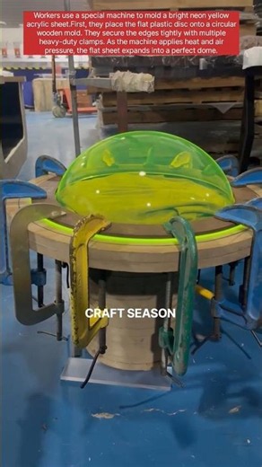 Watching Flat Plastic Turn Into a Dome