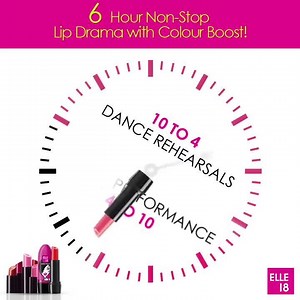 2.2K views · 192 reactions | Elle 18's latest lipstick gives you 6 hours of non stop lip colour! Its dual core format gives you long lasting colour of upto 6 hours! Now show off those lips anytime, all the time! | Elle 18 | Facebook