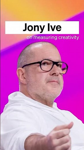 Jony Ive on measuring creative work.