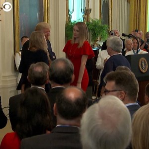 WATCH: President Trump awarded a posthumous Medal of Honor to Air Force Technical Sergeant John Chapman. Chapman's widow accepted the medal Wednesday. John Chapman was killed in 2002 in Afghanistan during a rescue operation for a Navy SEAL who had fallen out of a helicopter. The Air Force says Chapman is "the first airman to receive the nation's highest award for valor for actions taken since the Vietnam War." | CBS Newspath