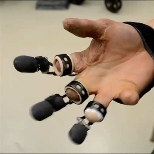 この義手！本当にすごいな…。シンプルなつくりなのに、かなり巧緻性を必要とする動作まで、損傷側で実施できてる。どんな仕組みになってるんだろう。フル電動&AIとかに比べるとコスト的にも抑えられそうですし…どこかの国際学会の展示ブースで体験してみたいです