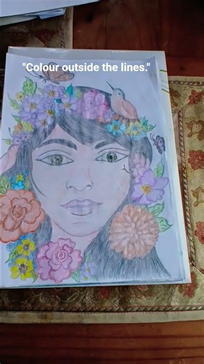 #"Color outside the lines."".....