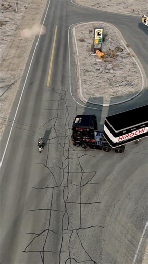 Realistic Highway Car Crashes #374 -BeamNG.Drive