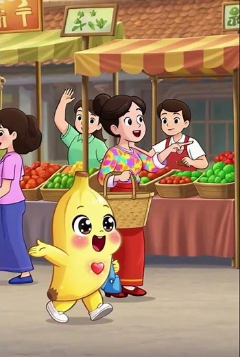 V22 Bana Menemani Ibu Berbelanja | Banana Tales 🍌 #banana #animasulucu