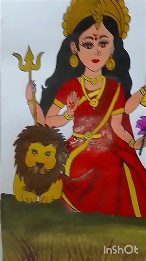 Day 3 – Maa Chandraghanta 🌙🔔Maa Chandraghanta symbolizes courage, peace, and protection.