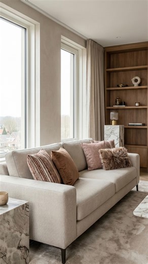 INNO living on Instagram: "SIERKUSSEN SET MOCHA MOUSSE Geef je huis een warme en rustige sfeer met deze mooie sierkussen set Mocha Mousse. De zachte kleuren passen goed bij veel woonstijlen, zoals modern, landelijk en boho. • Groot kussen 60 × 60 cm – gestreept kussen • Vierkant kussen 50 × 50 cm – kussen van gemêleerde stof • Vierkant kussen 45 × 45 cm – zacht velvet kussen • Langwerpig kussen 45 × 30 cm – fluffy kussen In deze video laten we zien hoe de kussens worden gemaakt. Van het kiezen v