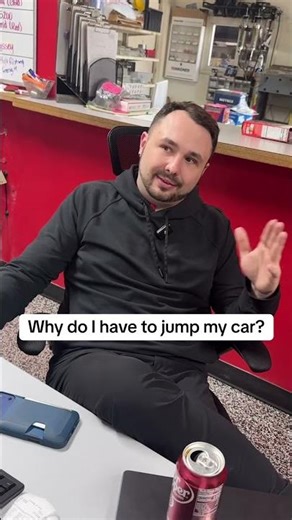 Why do I have to jump my car to start it? #fyp #automotive #auto #repair #battery