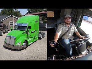 18 speed kenworth t680, custom semi truck tour and first drive