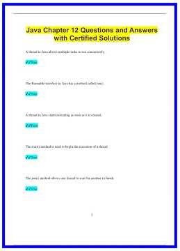 Java Chapter 12 Questions and Answers with Certified Solutions855 636x882