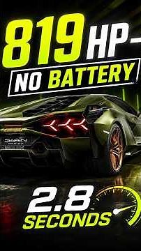 Lamborghini Sián — 819 HP Without a Normal Battery Pack