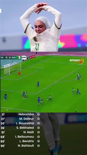 Title استعراض تاريخي لمحاربات الصحراء: الجزائر 8-0 إفريقيا الوسطى | Algeria's Dominant 8-0 Victory Hooks هل شاهدتم مهرجان الأهداف التاريخي لمحاربات الصحراء؟ 🇩🇿🔥 Did you witness the desert warriors' goal festival? ثمانية نظيفة ولا أروع! ⚽️ An absolute masterclass by the Algerian Women's National Team! مهرجان أهداف في التصفيات المؤهلة للأولمبياد! OGQ dominance at its finest! 🌟 Caption مهرجان أهداف تاريخي لمحاربات الصحراء! 🇩🇿⚽️ حقق المنتخب الجزائري النسوي فوزاً ساحقاً وعريضاً بنتيجة (8-0) أما