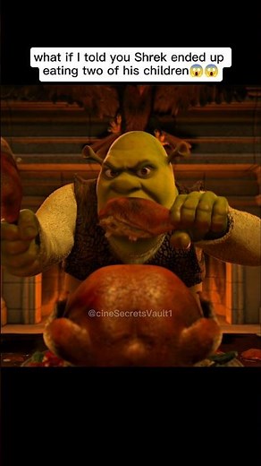 Did Shrek Actually eat his Kids😱😱 #shorts #shrek #dreamworks #theory #disney #animation #eastereggs