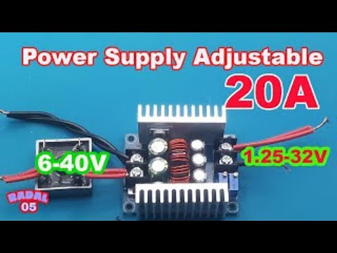 Power Supply Adjustable Step Down 20A 300W CC CV Buck Converter LM25116