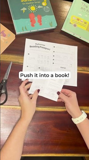 How to Fold a Free Printable Summer Reading Passport | Cali's Books