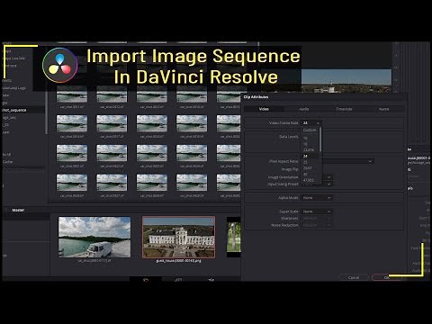 Import image sequence in DaVinci Resolve | Import PNG Sequence in DaVinci Resolve
