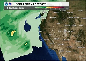 The latest forecast models are in, & unfortunately they continue to back off on rain amounts for NorCal.😞 Here's a look at one forecast model (12Z GFS/American) accumulated precip through Monday. (For those curious, the ECMWF/European model paints a similar picture.) | US National Weather Service Sacramento California