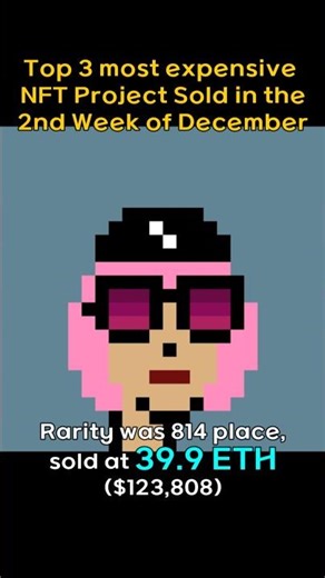 Top 3 most expensive NFT Project sold in the 2nd week of December #BAYC, #CRYPTOPUNKS, #AZUKI