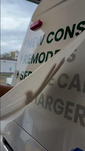 Vinyl lettering installation